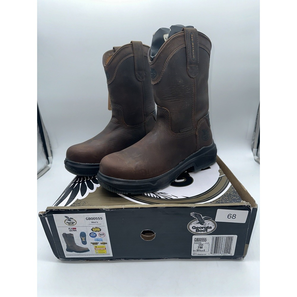 Georgia Boot Flxpoint Ultra Composite Toe Waterproof Work Boot Size 7